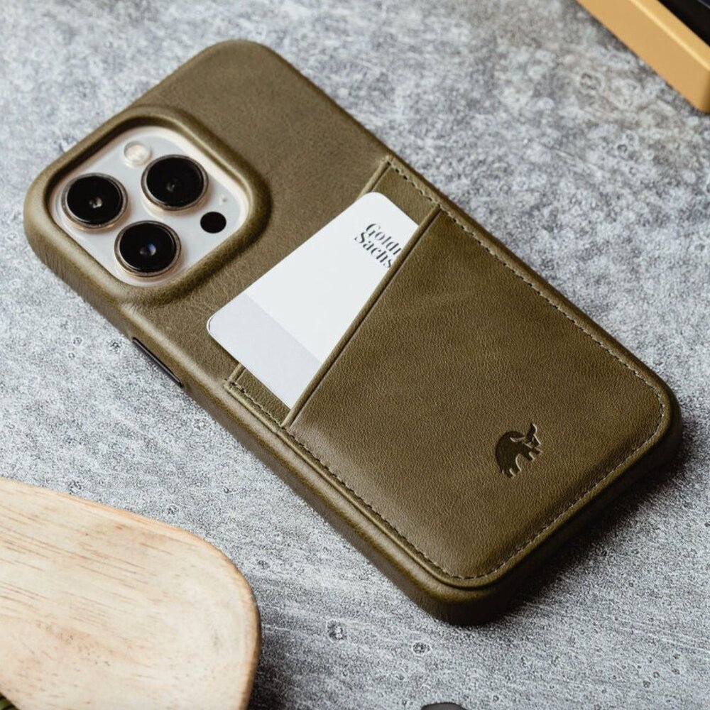 Bullstrap Minimalist Portfolio Case, MAVERICK (Green), iPhone 16 Pro Case, NEW - Picture 5 of 14